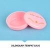 GROWSIR Kotak Makan Premium Anti Tumpah 3 Sekat 1400ml BPA FREE | Lunch Box Free Sendok + Garpu + Tempat Saus FH057