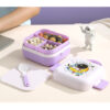 GROWSIR Kotak Makan Set 1150ml BPA FREE 2 Tingkat | Lunch Box Free Sendok + Botol Minum 400ml FH064