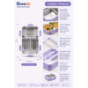 GROWSIR Kotak Makan Stainless Steel 304 Aesthetic 3 Sekat Anti Bocor Lunch Box Food Grade + Sendok Garpu FH093