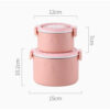 GROWSIR Kotak Makan Stainless Steel Bertingkat | Lunch Box Anti Tumpah Kotak Makan Bekal Food Grade Microwave FH084-SS