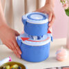 GROWSIR Kotak Makan Stainless Steel Bertingkat | Lunch Box Anti Tumpah Kotak Makan Bekal Food Grade Microwave FH084-SS