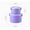 GROWSIR Kotak Makan Stainless Steel Bertingkat | Lunch Box Anti Tumpah Kotak Makan Bekal Food Grade Microwave FH084-SS