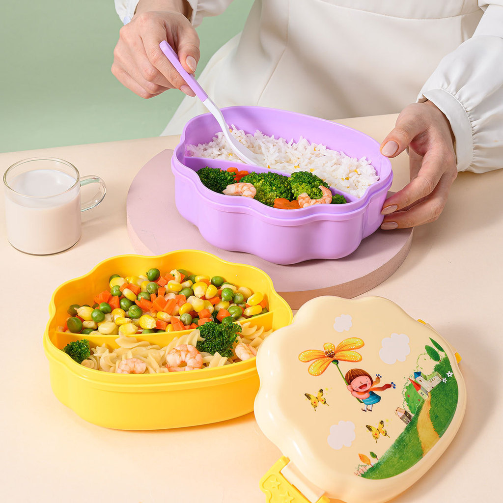 GROWSIR Lunch Box Anak Set Tumbler Food Grade Kotak Makan Sekat Microwave Safe Bekal Sekolah Karakter FH074