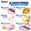 GROWSIR Lunch Box Anak Set Tumbler Food Grade Kotak Makan Sekat Microwave Safe Bekal Sekolah Karakter FH074