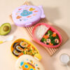 GROWSIR Lunch Box Anak Set Tumbler Karakter Kendaraan Kapal Selam Lucu | Kotak Makan Sekat Food Grade Microwave Safe Bekal Sekolah FH077