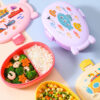 GROWSIR Lunch Box Anak Set Tumbler Karakter Kendaraan Kapal Selam Lucu | Kotak Makan Sekat Food Grade Microwave Safe Bekal Sekolah FH077