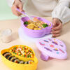 GROWSIR Lunch Box Anak Set Tumbler Karakter UFO Lucu | Kotak Makan Sekat Food Grade Microwave Safe Bekal Sekolah FH078