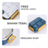 GROWSIR Lunch Box BPA FREE Kotak Bekal Anti Tumpah 4 Sekat 1300ml Kotak makan Wadah Bekal FREE Sendok Garpu Tempat Saus FH046
