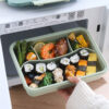 GROWSIR Lunch Box Jepang Bento Anti Tumpah 1400ml Tempat Makan Anak Kotak Bekal Free Sendok Garpu FH072