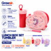 GROWSIR Lunch Box Set Tumbler Anak Uniqorn | Kotak Makan Sekat Food Grade Microwave Safe Bekal Sekolah FH073