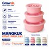 GROWSIR Mangkuk Kedap Udara 3 in 1 Kotak Pengawet Dengan Penutup Gandum Mangkok Berkapasitas Besar Souvenir Hadiah PZ009