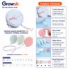GROWSIR Meteran Gulung Otomatis 150cm | Meteran Mini untuk Ukur Badan Kain Serbaguna XY084