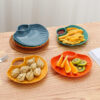 GROWSIR Piring Kerang Aesthetic Wheat Straw Plate Wadah Saji Buah & Snack PZ002