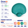 GROWSIR Piring Kerang Aesthetic Wheat Straw Plate Wadah Saji Buah & Snack PZ002