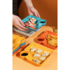 GROWSIR Piring Makan 2 in 1 Tempat Saus Kecap Bahan Tebal Serbaguna Tempat Snack BPA FREE PZ001