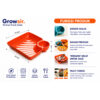 GROWSIR Piring Makan 2 in 1 Tempat Saus Kecap Bahan Tebal Serbaguna Tempat Snack BPA FREE PZ001