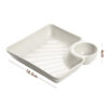 GROWSIR Piring Makan 2 in 1 Tempat Saus Kecap Bahan Tebal Serbaguna Tempat Snack BPA FREE PZ001