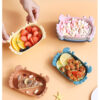 GROWSIR Piring Makan Anak Karakter Piring Makan Anak lucu Karakter Kepiting Piring Souvenir PZ003