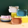 GROWSIR Piring Makan Anak Karakter Piring Makan Anak lucu Karakter Kepiting Piring Souvenir PZ003