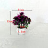 GROWSIR Pot Bunga Conjoined Rose Plastik Artificial Aesthetic Vas Tanaman Hias Mini Estetik TH026