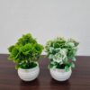 GROWSIR Pot Bunga Conjoined Rose Plastik Artificial Aesthetic Vas Tanaman Hias Mini Estetik TH026