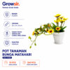 GROWSIR Pot Bunga Matahari Artificial Aesthetic | Bunga Plastik Dekorasi Meja & Ruangan | Pot Tanaman Hias Grosir TH038