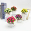 GROWSIR Pot Bunga Mawar Aesthetic Artificial 12x11cm | Tanaman Hias Plastik Realistis Dekorasi Rumah Meja Estetik TH042