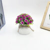 GROWSIR Pot Bunga Mawar Aesthetic Artificial 12x11cm | Tanaman Hias Plastik Realistis Dekorasi Rumah Meja Estetik TH042