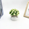 GROWSIR Pot Bunga Mawar Aesthetic Artificial 12x11cm | Tanaman Hias Plastik Realistis Dekorasi Rumah Meja Estetik TH042