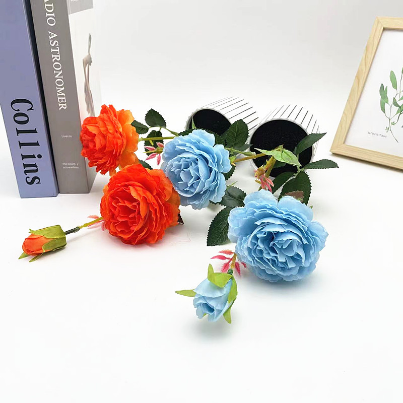 GROWSIR Pot Bunga Peony Artificial Aesthetic | Bunga Peony Plastik Tanaman Hias Dekorasi Meja & Ruangan | Bunga Artificial Premium TH033