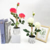GROWSIR Pot Bunga Peony Artificial Aesthetic | Bunga Peony Plastik Tanaman Hias Dekorasi Meja & Ruangan | Bunga Artificial Premium TH033