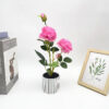 GROWSIR Pot Bunga Peony Artificial Aesthetic | Bunga Peony Plastik Tanaman Hias Dekorasi Meja & Ruangan | Bunga Artificial Premium TH033