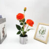 GROWSIR Pot Bunga Peony Artificial Aesthetic | Bunga Peony Plastik Tanaman Hias Dekorasi Meja & Ruangan | Bunga Artificial Premium TH033