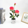 GROWSIR Pot Bunga Peony Artificial Aesthetic | Bunga Peony Plastik Tanaman Hias Dekorasi Meja & Ruangan | Bunga Artificial Premium TH033