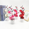 GROWSIR Pot Tanaman Bonsai Bunga Plum Artificial | Bonsai Bunga Plastik Mini Dekorasi Rumah Meja Aesthetic TH039