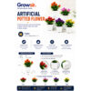 GROWSIR Pot Tanaman Bonsai Plastik Mini Aesthetic Vas Bunga Hiasan Artificial Estetik TH017