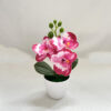 GROWSIR Pot Tanaman Bunga Anggrek Artificial Mini | Bunga Anggrek Plastik Phalaenopsis Dekorasi Rumah Aesthetic TH030