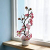 GROWSIR Pot Tanaman Bunga Plum Artificial | Bonsai Bunga Plum Plastik Dekorasi Rumah Meja Aesthetic TH034