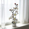 GROWSIR Pot Tanaman Bunga Plum Artificial | Bonsai Bunga Plum Plastik Dekorasi Rumah Meja Aesthetic TH034