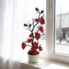 GROWSIR Pot Tanaman Bunga Plum Artificial | Bonsai Bunga Plum Plastik Dekorasi Rumah Meja Aesthetic TH034