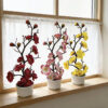 GROWSIR Pot Tanaman Bunga Plum Artificial | Bonsai Bunga Plum Plastik Dekorasi Rumah Meja Aesthetic TH034