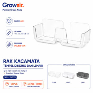 GROWSIR Rak Kacamata Tempel Dinding dan Lemari / Tempat Penyimpanan Kacamata Gantung XY075