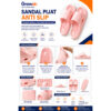 GROWSIR Sendal Pijat Terapi Anti Slip Nyaman Tidak Sakit | Massage Slipper Sandal Rumah Pria Wanita Slop Sendal Refleksi XY079