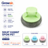 GROWSIR Sikat Kawat Spon PET Cuci Piring Panci Sabut Spons Sponge Dapur Serbaguna Gagang CF050