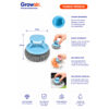 GROWSIR Sikat Kawat Spon PET Cuci Piring Panci Sabut Spons Sponge Dapur Serbaguna Gagang CF050