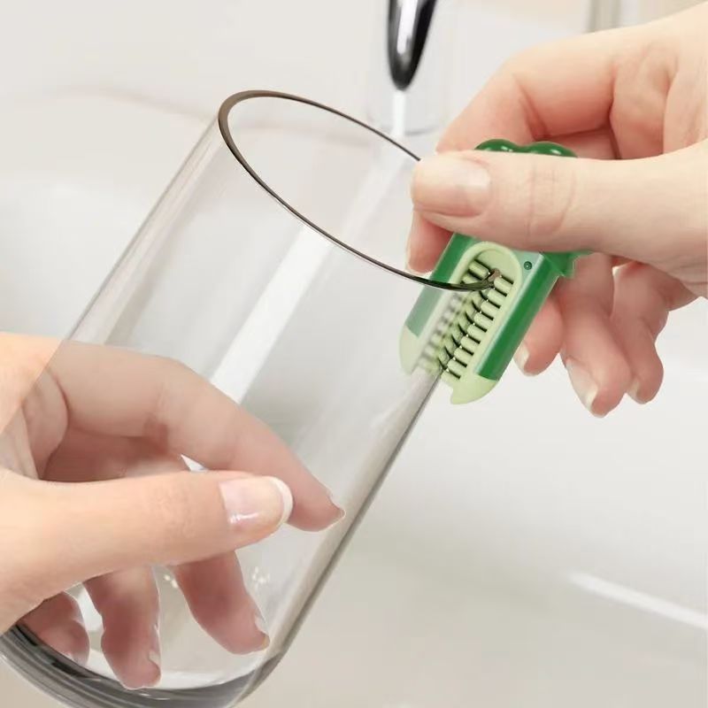 GROWSIR Sikat Pembersih Botol 3in1 Multifungsi | Brush Cuci Botol Gelas Sedotan Celah & Tutup | Spons & Silikon XY149