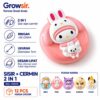 GROWSIR Sisir Cermin Mini 2in1 Cute lucu | Sisir Lipat Portable | Ringan 55g MZ015