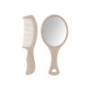 GROWSIR Sisir & Cermin Portable Set 2 Pcs | Sisir Gigi Rapat + Cermin Tangan | Ringkas & Praktis | Teman Berpergian MZ025