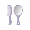 GROWSIR Sisir & Cermin Portable Set 2 Pcs | Sisir Gigi Rapat + Cermin Tangan | Ringkas & Praktis | Teman Berpergian MZ025