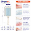 GROWSIR Sisir Rambut Korea Wanita Anti Static Kusut Sisir Cushion Hair Brush Comb Sisir Bantalan Udara MZ009